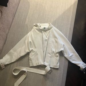 Iro white biker jacket